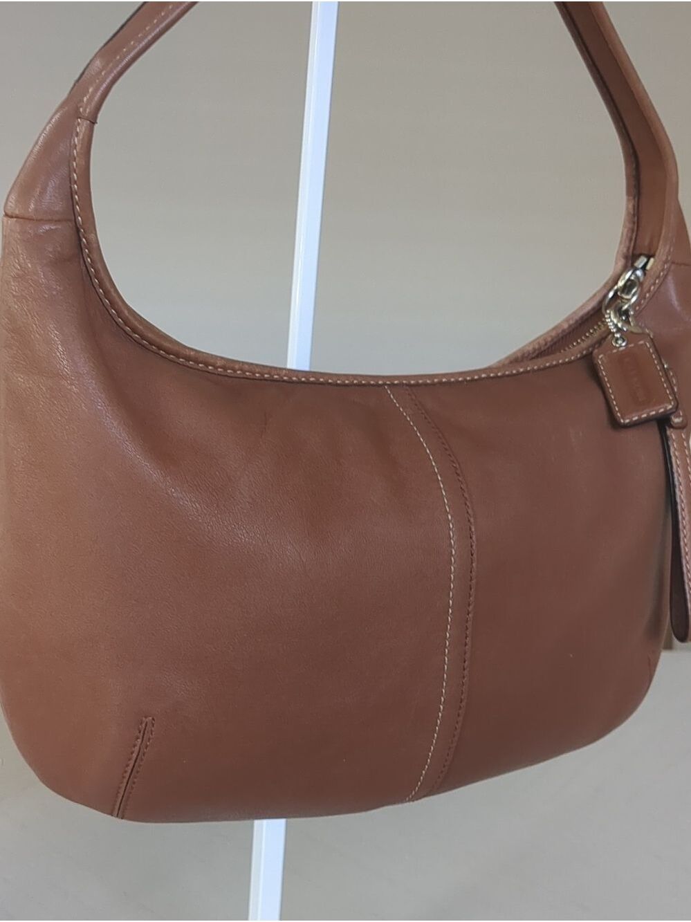 Coach Ergo Leather Hobo Bag F12347 in saddle/tan leather. - Picture 3 of 14